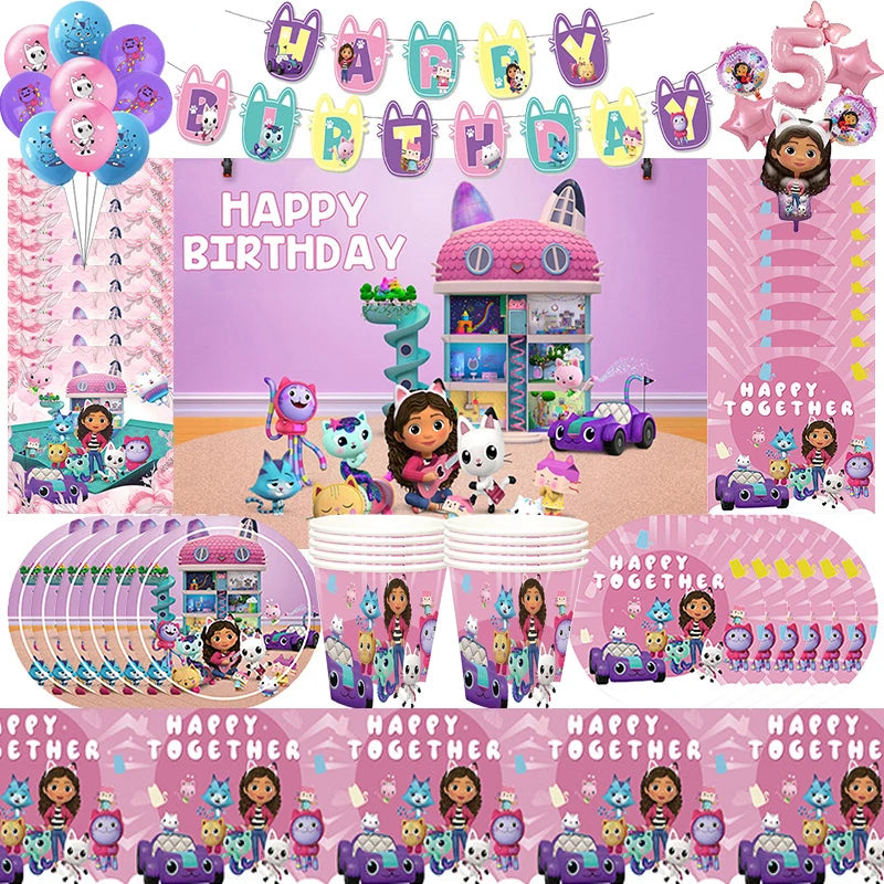 Birthday Party Supplies – Kids Tableware & Decoration Set