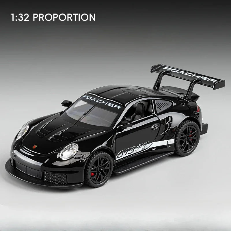 Diecast Sports Car – 1:32 Metal Pull-Back