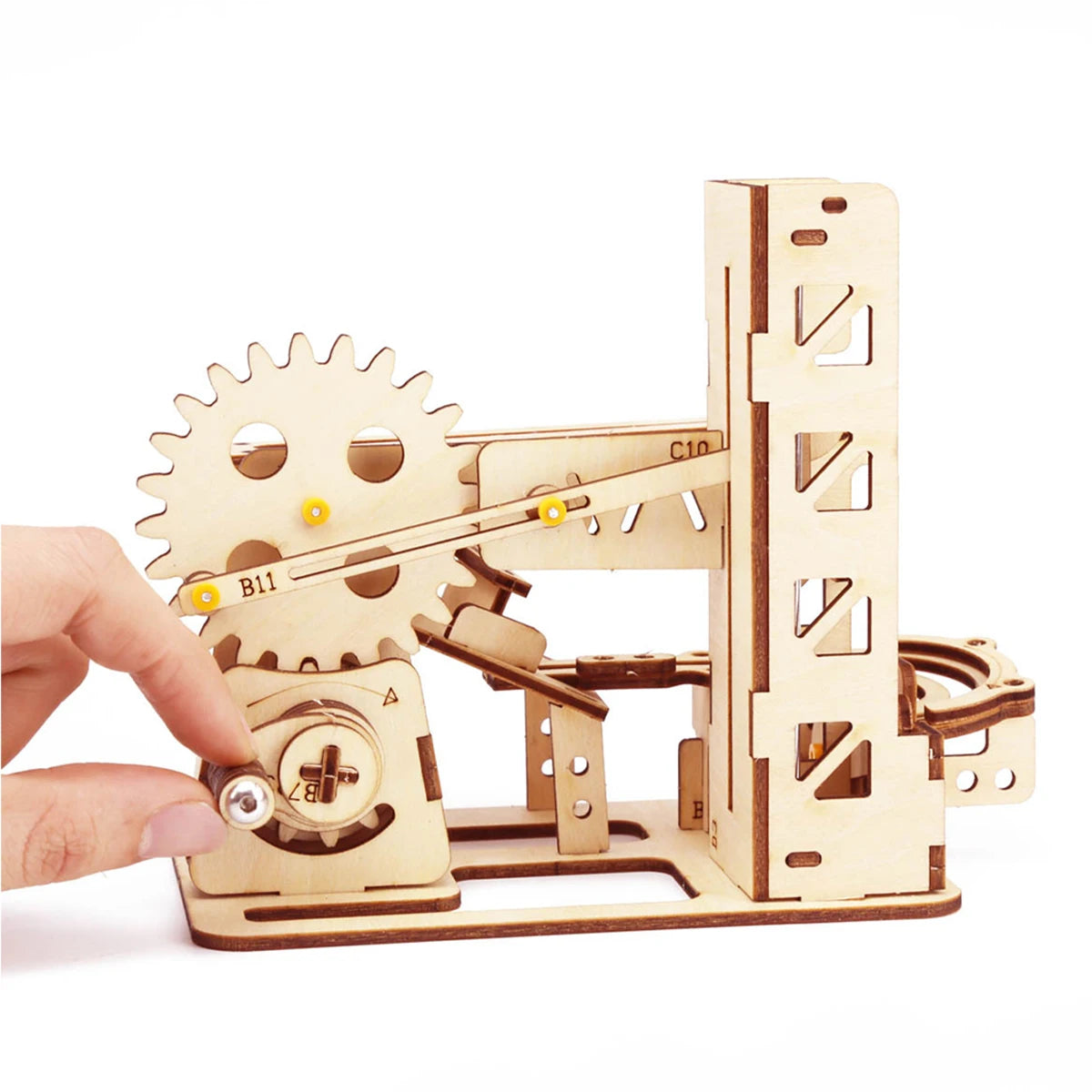 3D Wooden Puzzle – Marble Run Kit