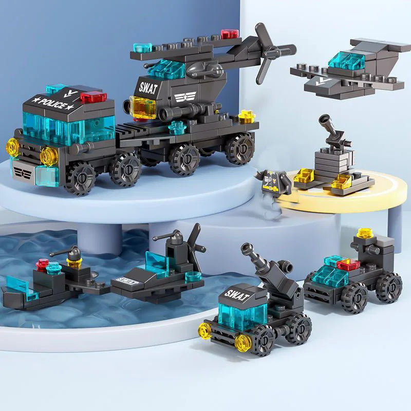 6 in 1 Building Blocks Set – Mini DIY Construction Kit