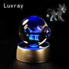 3D Crystal Ball Night Light Glass LED Collectible Lamp