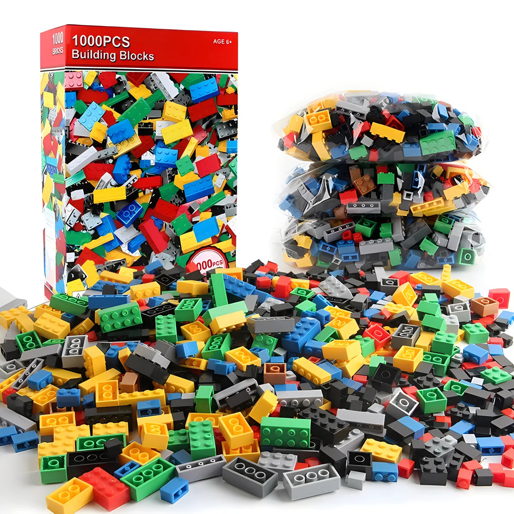 Building Blocks Bulk Set – 300/500/1000 Pieces