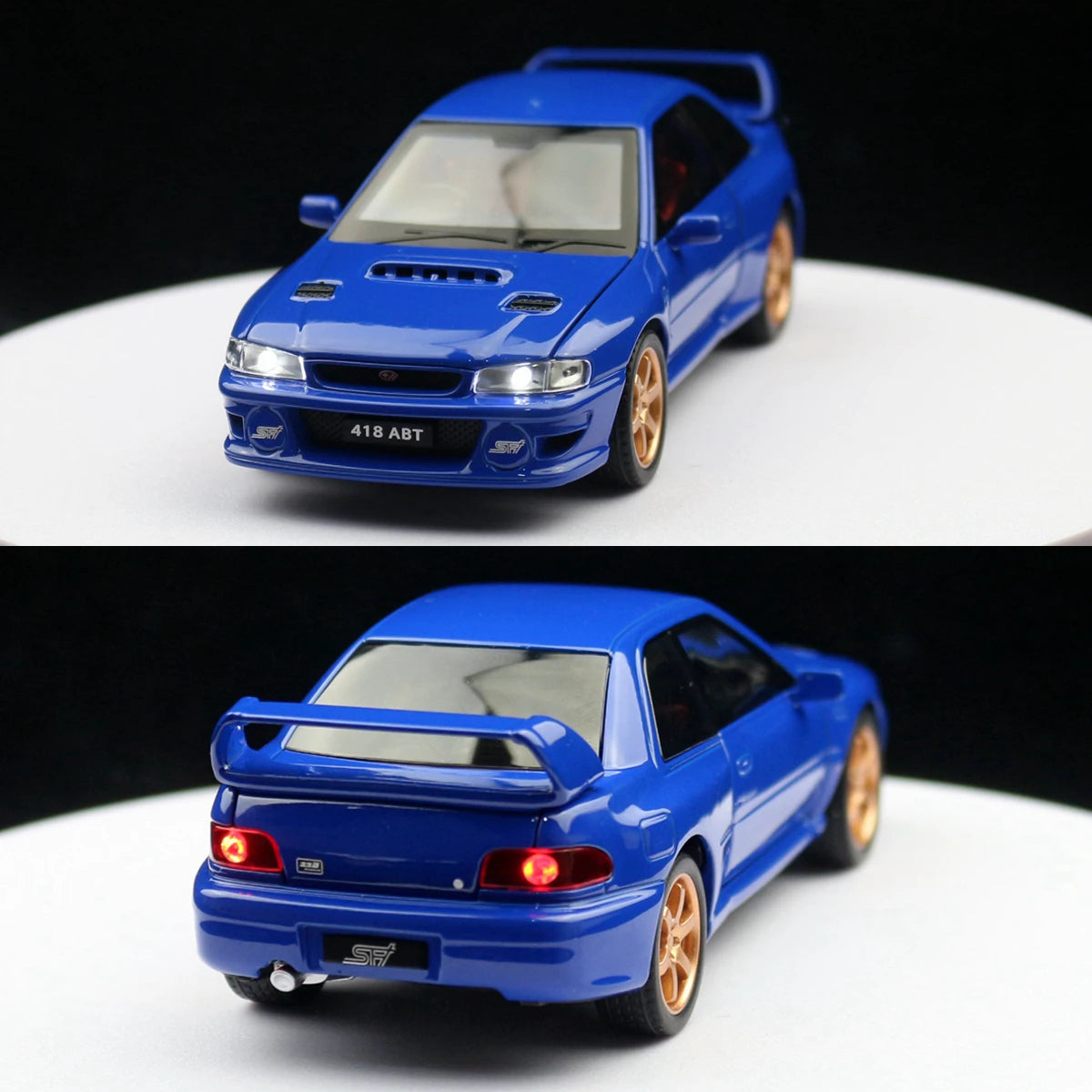 Diecast JDM Car Model – 1:32 Pull Back Toy with Lights