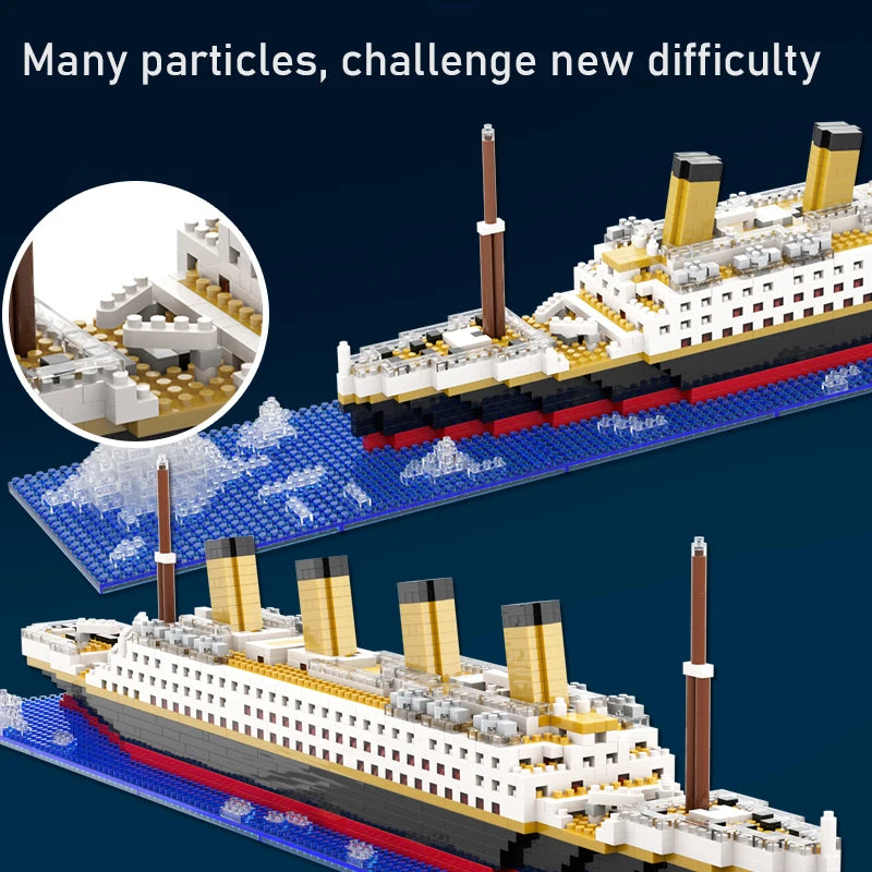 Cruise Ship Building Blocks – Mini DIY Model Building Kit