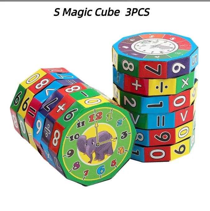 Montessori Math Toy – Number Cube Counting & Arithmetic Game