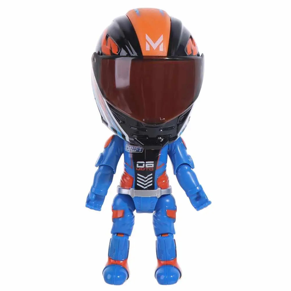 12cm Motorcycle Rider Action Figure Transforming Toy