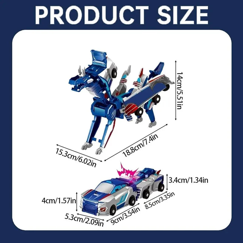 Transforming Car Toy – 2 in 1 Magnetic DIY Vehicle
