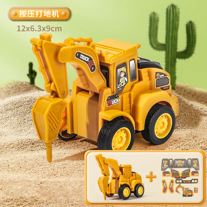 Construction Vehicle Toy – Excavator & Bulldozer Model