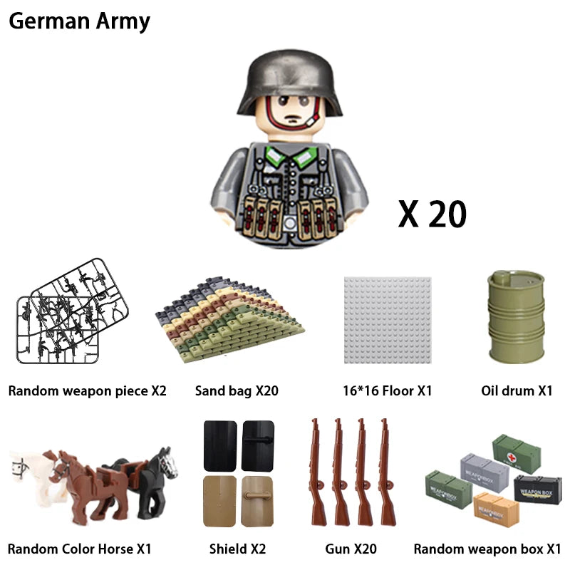 Army Building Blocks Set – Soldier & Military Construction Toy