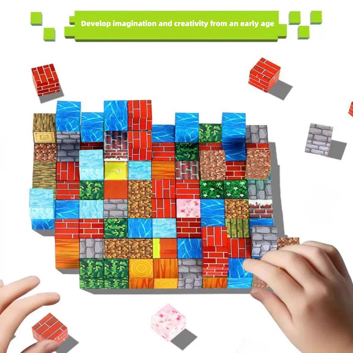 Building Block Storage Box – Magnetic DIY Building Block Set