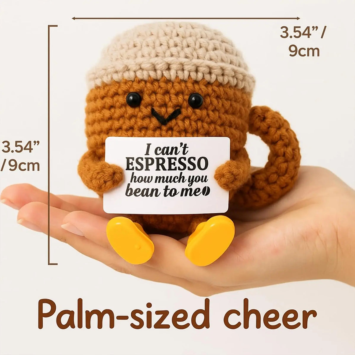 Custom Crochet Dolls Handmade Pocket Hug Animal Positive Plant Bespoke Unique Knitted Doll Plush Toy Gift for The One I Love