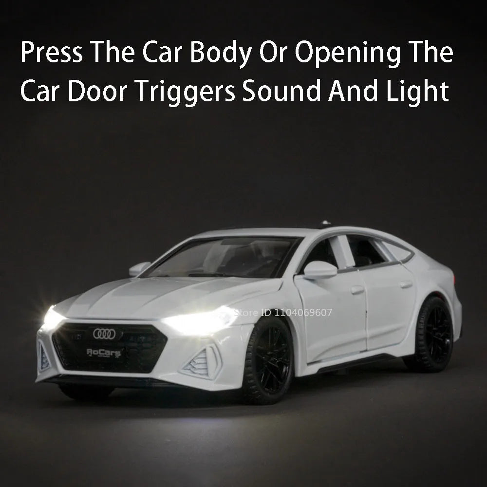 Diecast Sports Car – 1:32 Alloy Pull-Back Toy