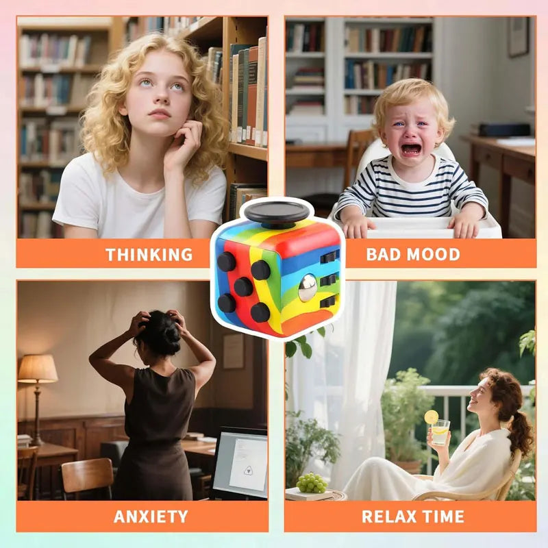 Fidget Cube – Sensory Stress Relief Decompression Toy