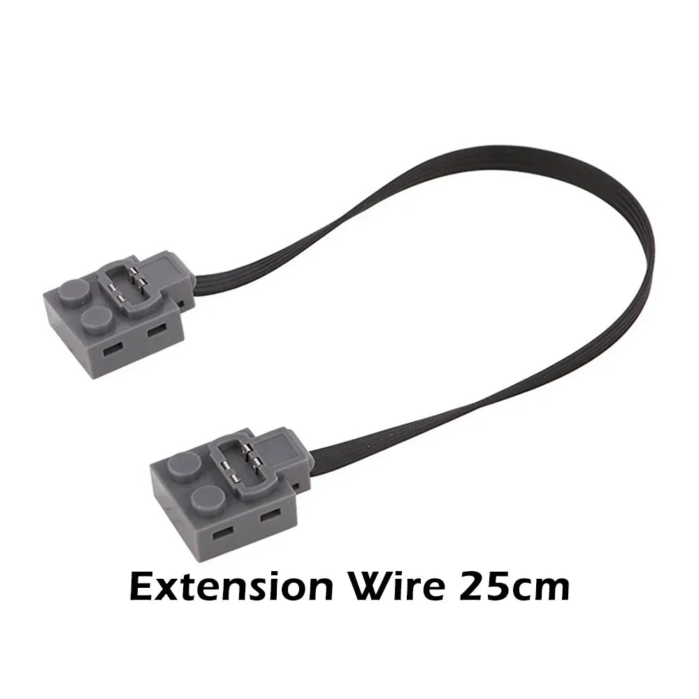 MOC Power Functions Servo Train Motor Battery Box Switch Light IR Remote Control Receiver Technical Parts Set Building Blocks