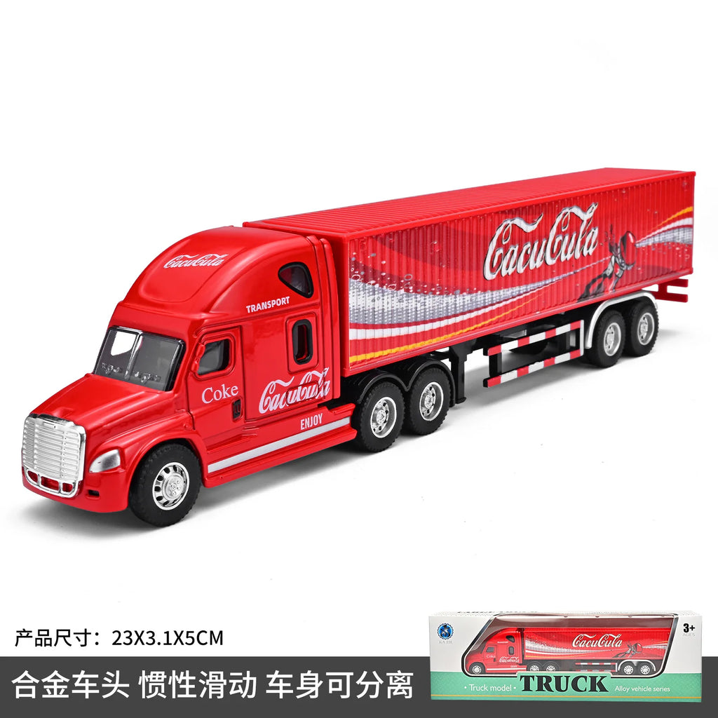 1:64 Diecast Truck Model – Alloy Container Vehicle Collectible