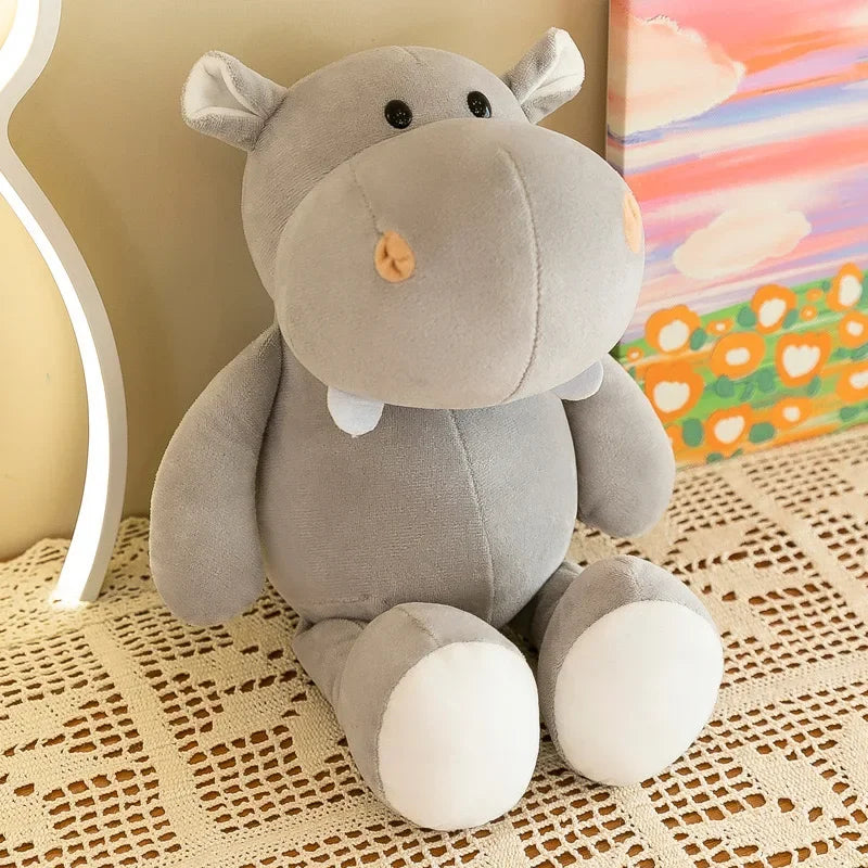 25CM Kawaii Jungle Animal Plush Toys Forest Animal Plush Dog Zebra Elephant Lion Fox Giraffe Children's Toys Doll Birthday Gift