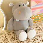 25CM Kawaii Jungle Animal Plush Toys Forest Animal Plush Dog Zebra Elephant Lion Fox Giraffe Children's Toys Doll Birthday Gift