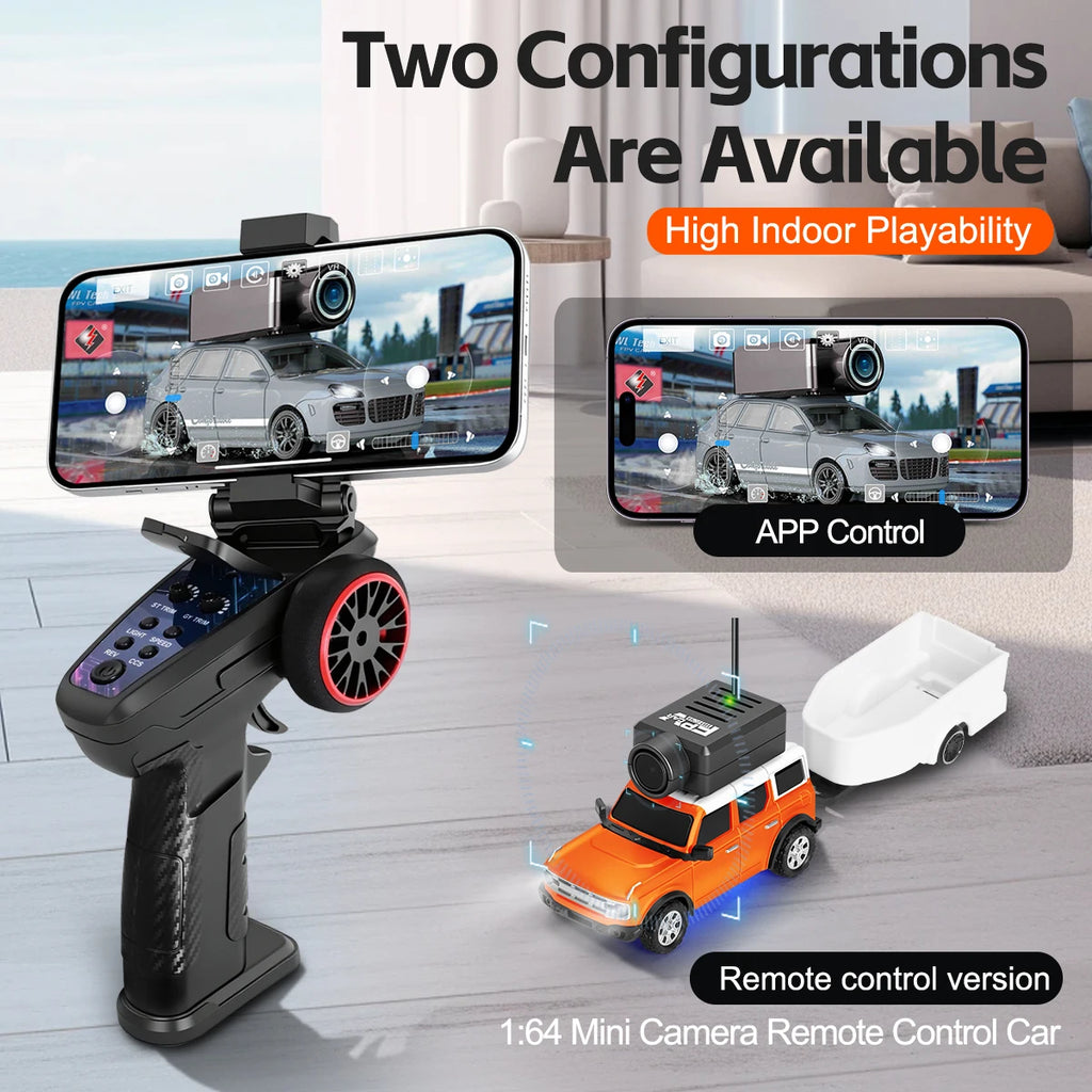 Mini RC Car – FPV Camera WiFi App Control Car