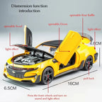 1:32 Diecast Car – Alloy Model with Sound, Lights & Pull Back