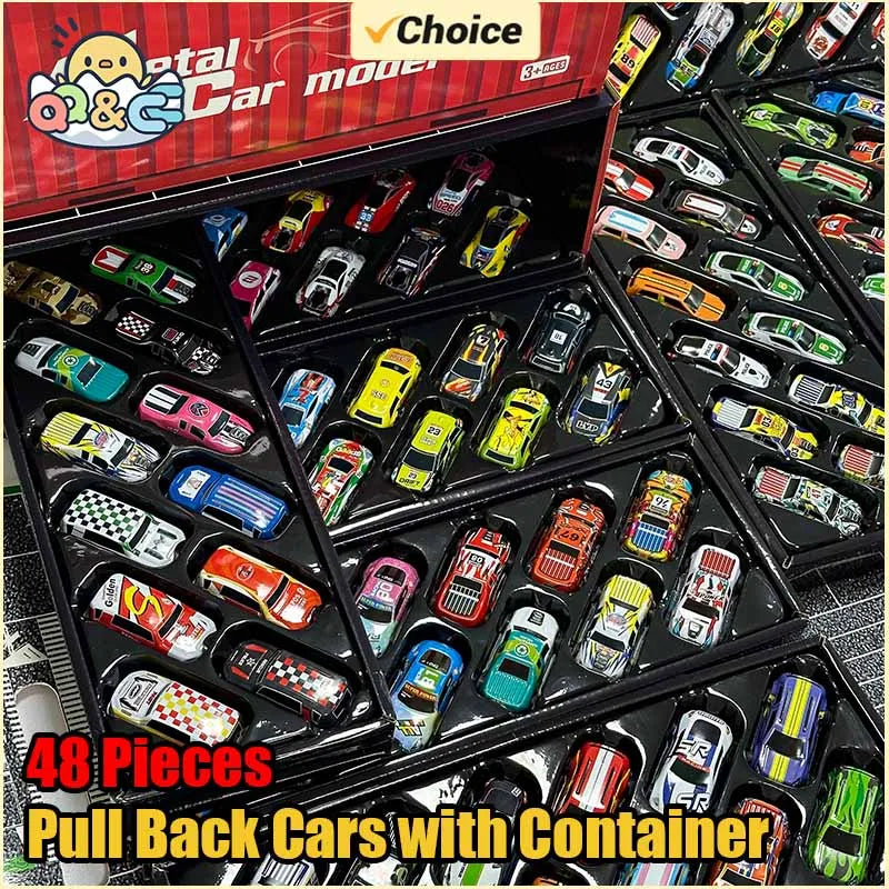 Mini Pull Back Cars Set – Plastic Vehicle Collection