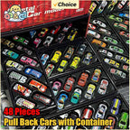 Mini Pull Back Cars Set – Plastic Vehicle Collection