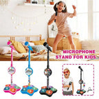 Kids Karaoke Microphone with Stand Portable Singing Toy