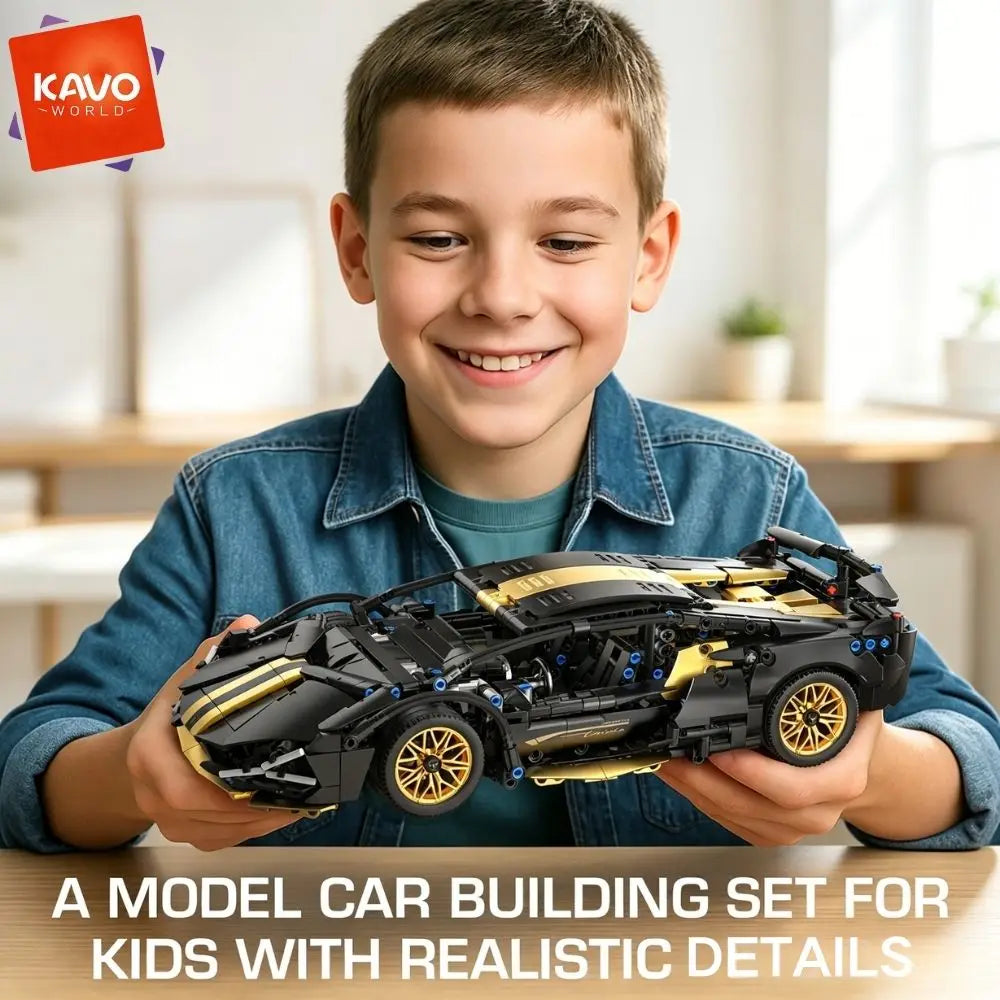 Supercar Building Blocks – 1280-Piece Racing Car