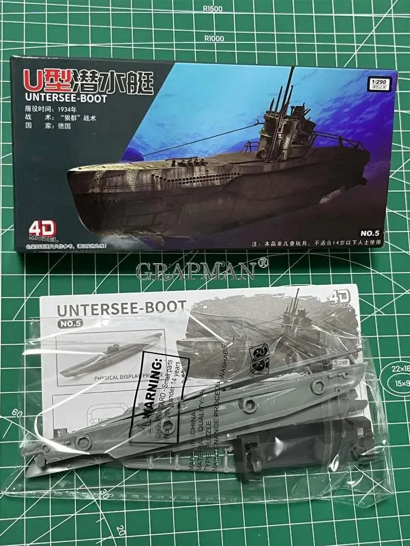Battleship Model Kit – 1:1200 Scale Warship Assembly
