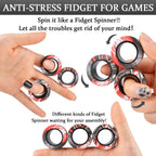Magnetic Ring Fidget Spinner – 3Pcs Stress Relief Finger Toys