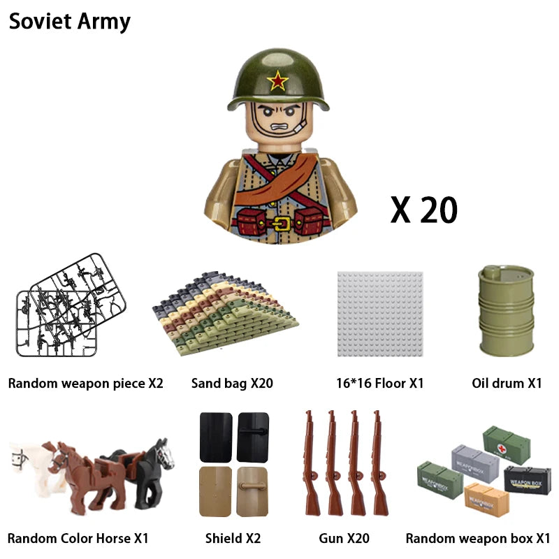 Army Building Blocks Set – Soldier & Military Construction Toy