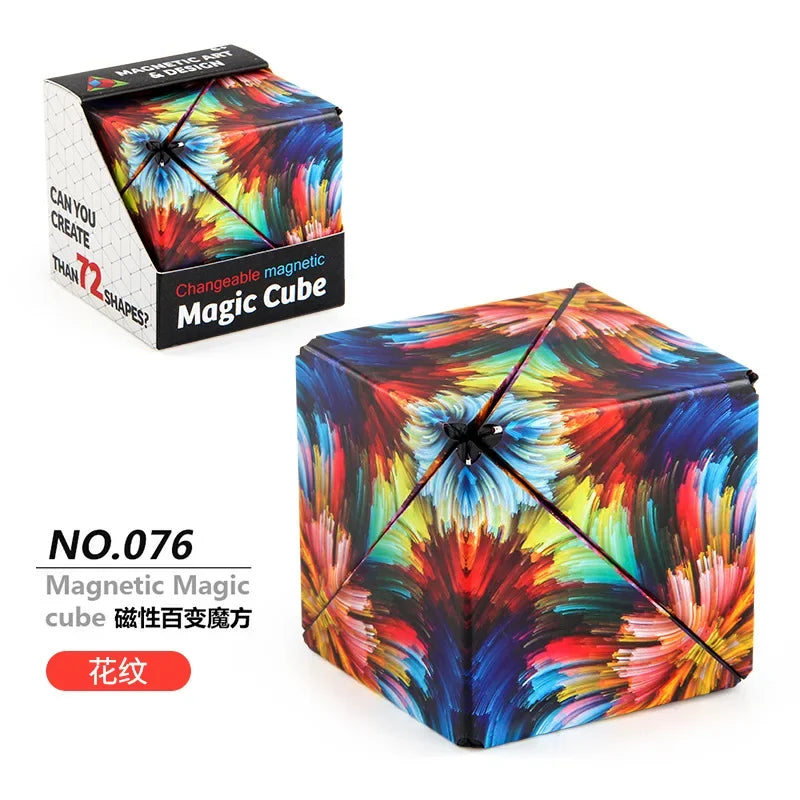 Magnetic Puzzle Cube – 3D Transformable Fidget Toy