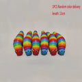 3D Slug Fidget Toy Colorful Slug Snail Toy Articulated Flexible All Ages Relief Anti-Anxiety Sensory Toys for Children